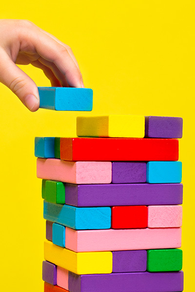 Family Games - colorful jenga