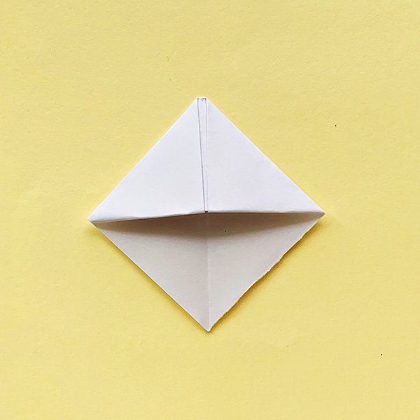 How to fold an origami bookmark step 7