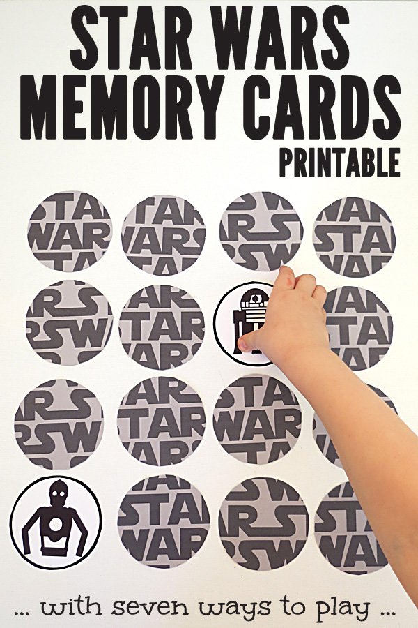 Printable Star Wars Memory Game with 7 ways to play